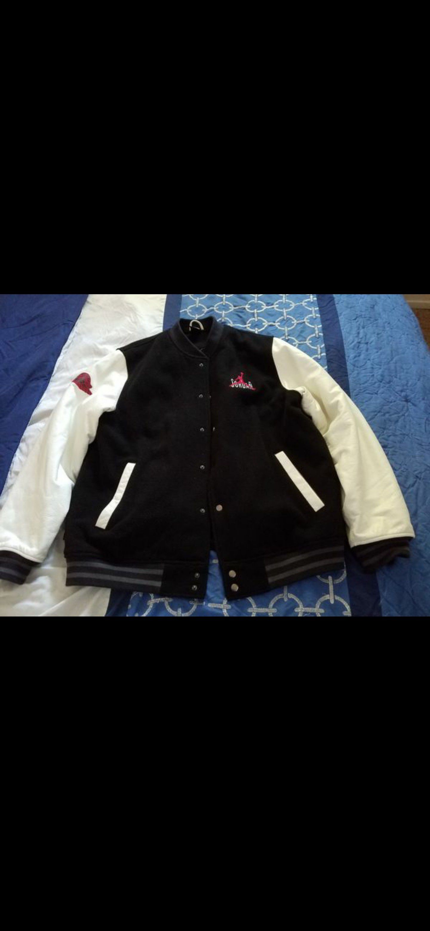 Jordan jacket leather size large