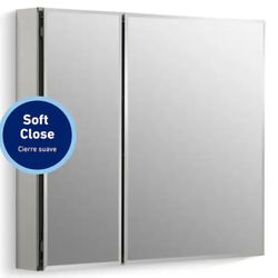 Kohler medicine cabinet soft close 30 by 26