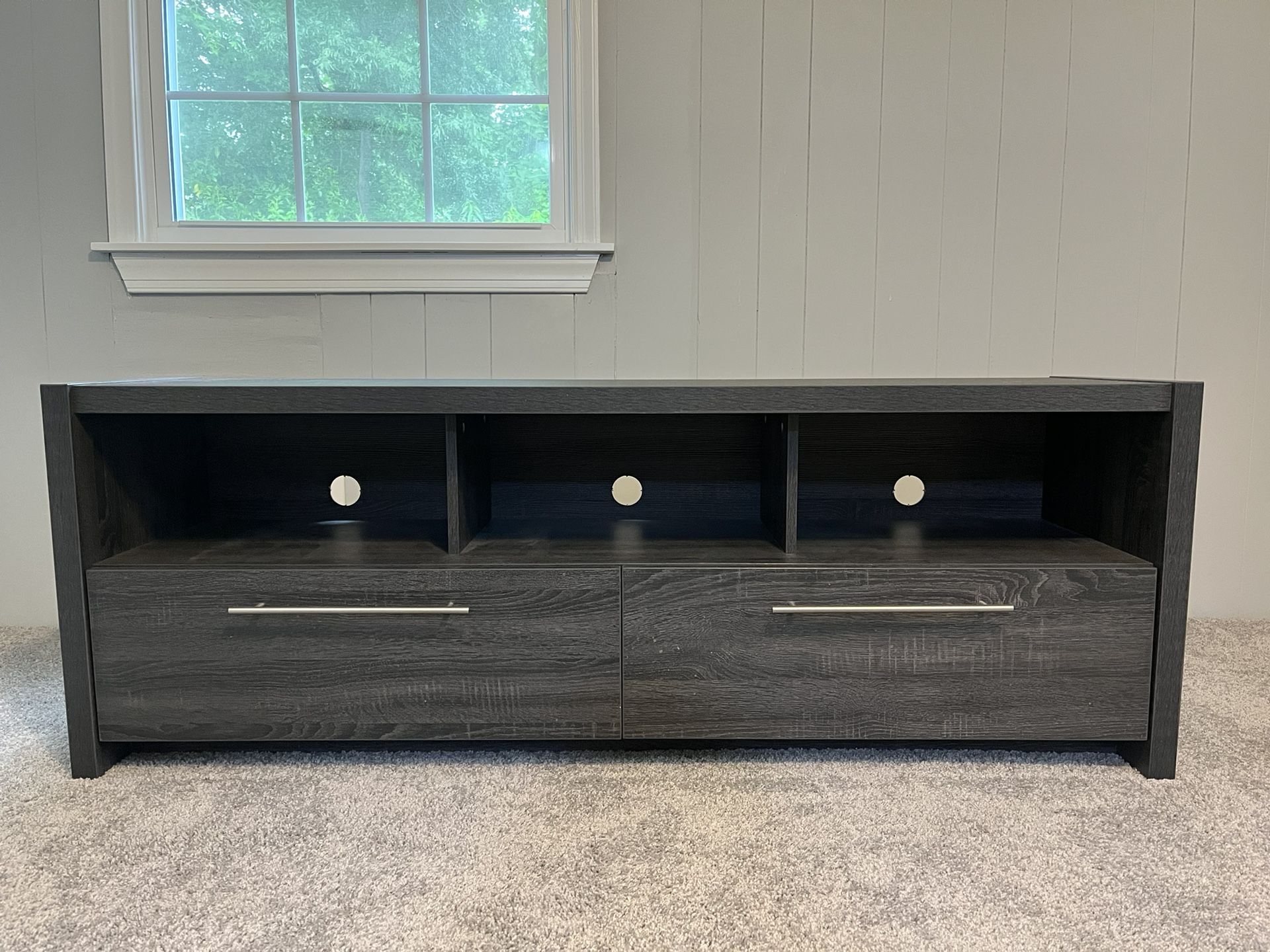 65 in tv console table