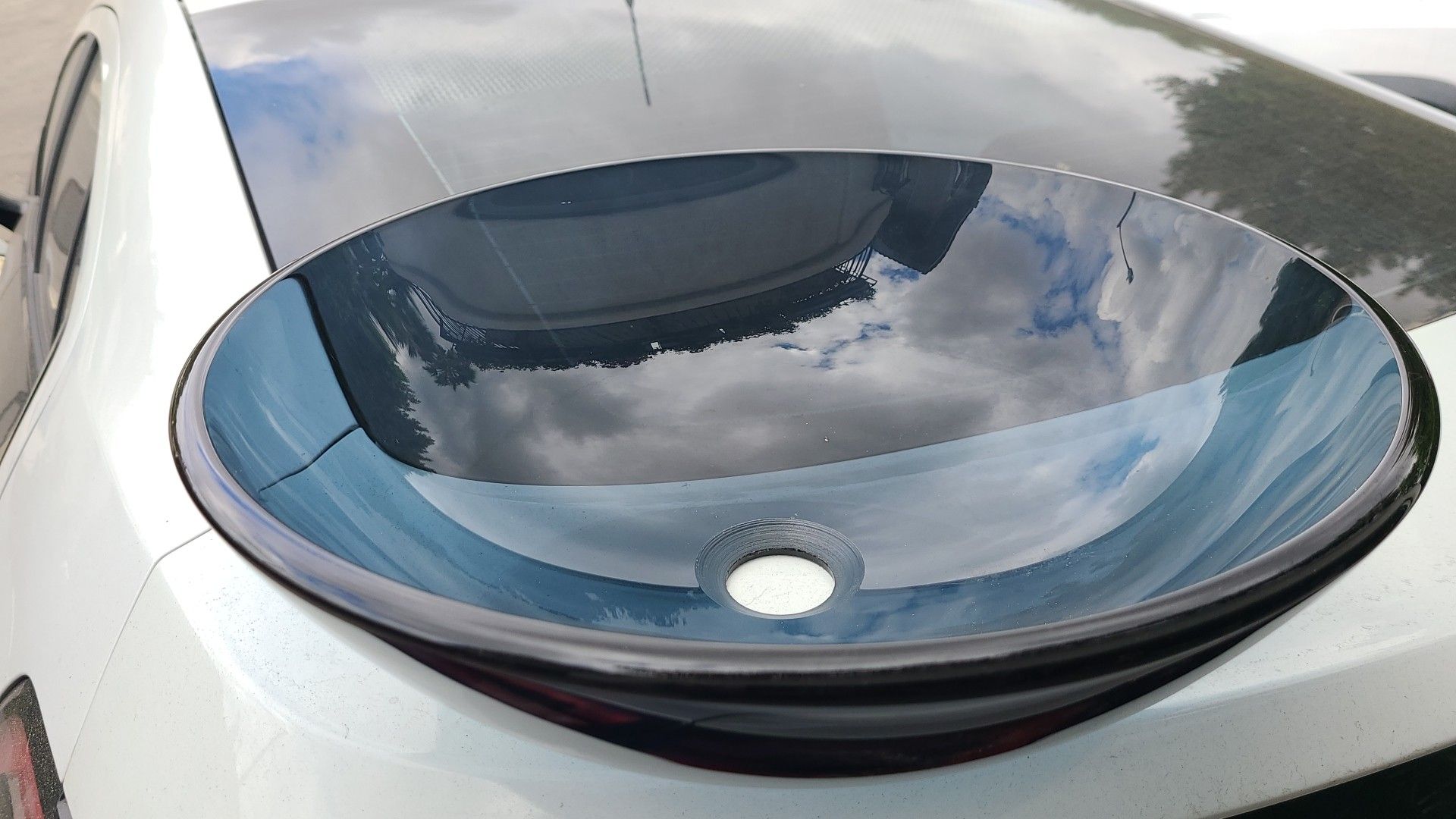 Brand new 16" glass vessel sink