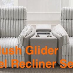 Glider Swivel Recliner Combo Set (Finance & Delivery)