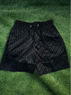 Oblique Print Shorts - Black - Brand New⁠