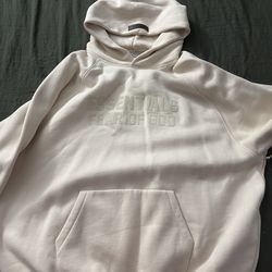 XL ESSENTIALS FEAR OF GOD BRAND NEW WITH TAGS CREAM HOODIE