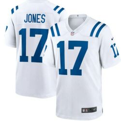 New! Men's  Daniel Jones White Indianapolis Colts Game Jersey

