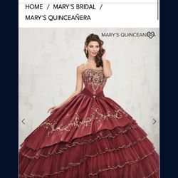 Quinceaṅera Dress For Women Adjustable Size 11/12