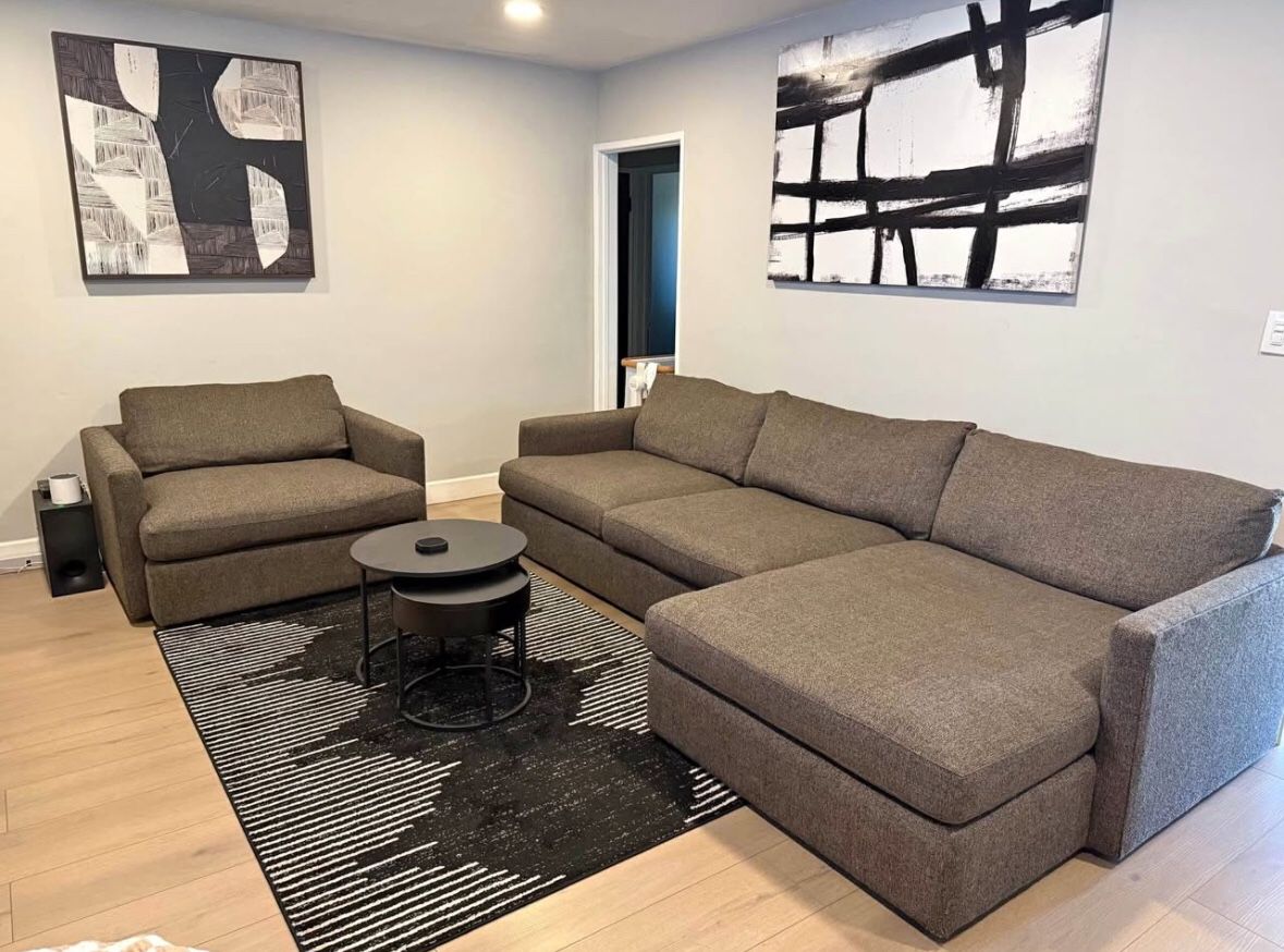Crate And Barrel Sectional Couch
