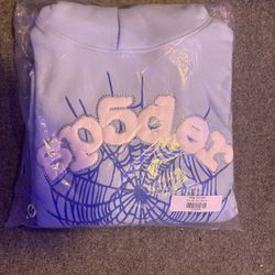Spider hoodie “sky blue”