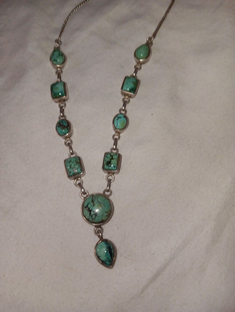 Turquoise Sterling Necklace