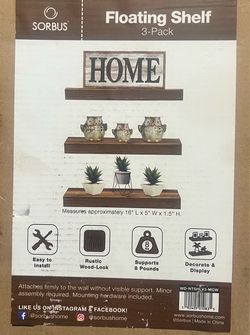 Brand New Floating Shelves 3 Pack