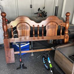 Vintage Queen Bed Frame & Box Springs 