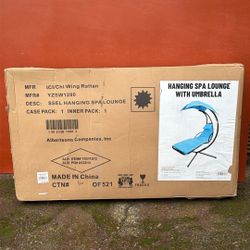 Hanging Spa Lounge With Umbrella 