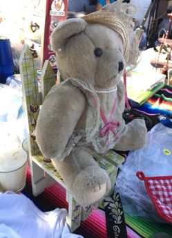 Teddy bear with chair