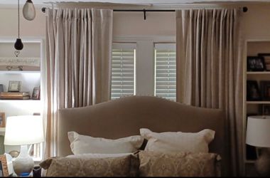 4 GORGEOUS POTTERY BARN BEIGE LINEN CURTAINS 50x96inches. ALL 4 FOR 100.00