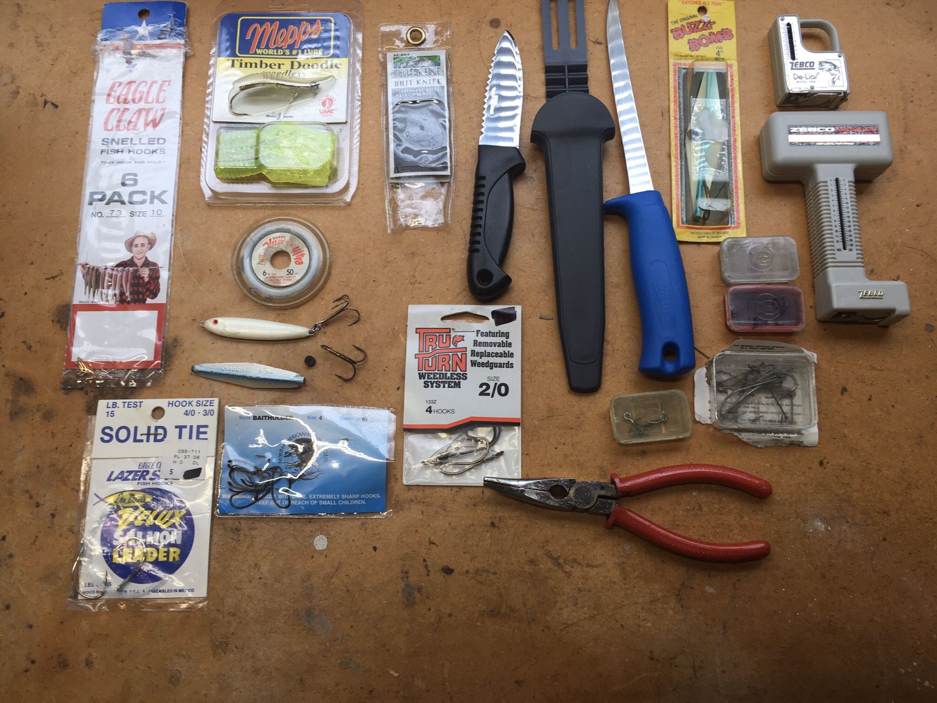 Fishing lures and supplies