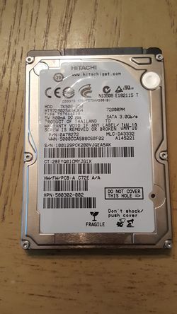 Hitachi Hard drive 2.5 250GB