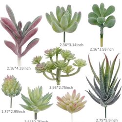16 Pack Artificial Succulent Plants Artificial Mini Fake Plant for Lotus Landscape Decorative Garden Arrangement Decor
