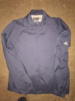 Adidas blue windbreaker
