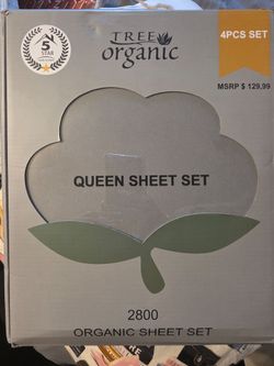 Queen sheet set. Organic