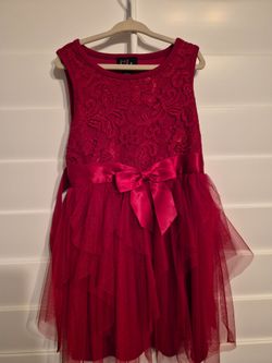 Red Dress Little Girls size 5