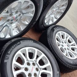 18" GMC WHEELS SEMI-NEW MICHELIN TIRES 