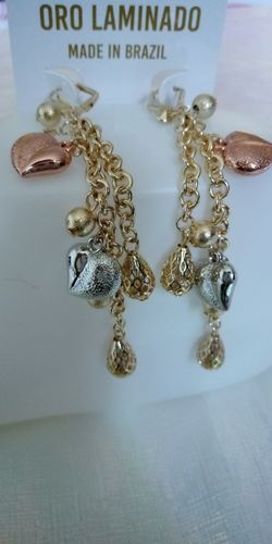 Gold plated earrings