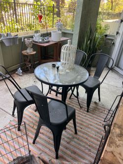 Patio table and chairs
