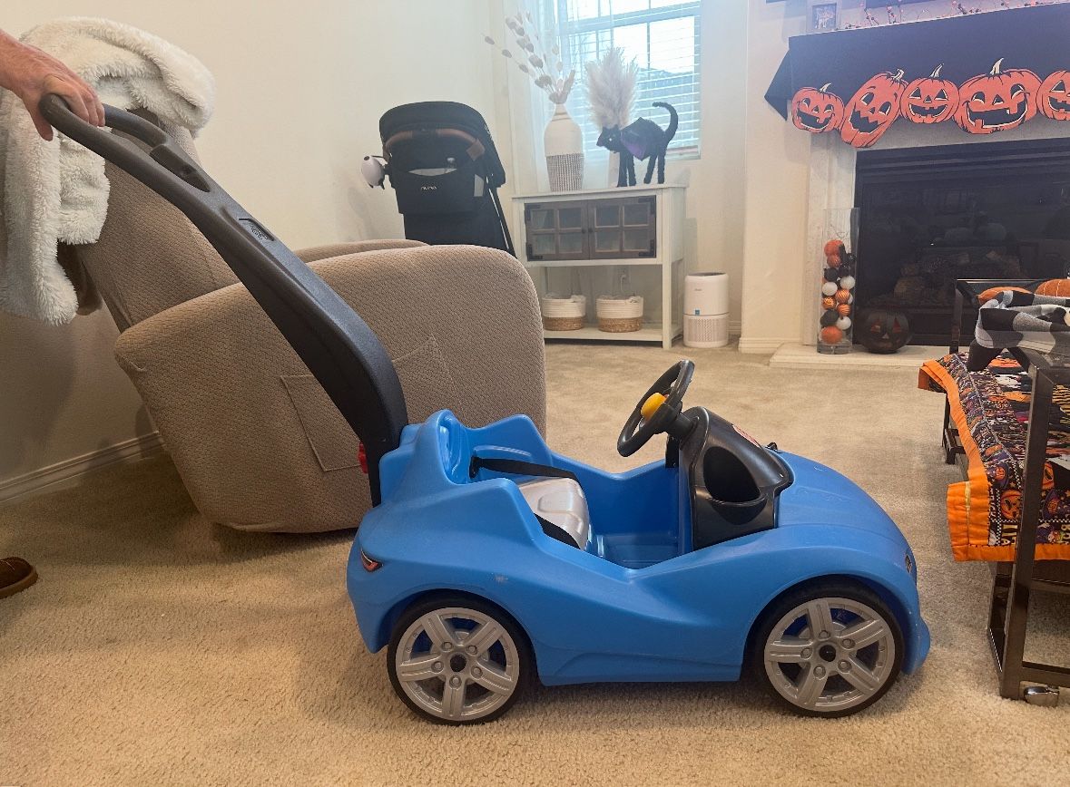 Toddlers Push Car