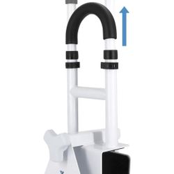 Vaunn Medical Bathtub Handle Grab Bar and Safety Rails for Seniors, Height Adjustable Tub Handles