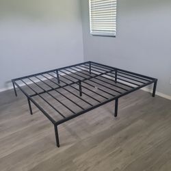 King Size Frame And A King Size Mattress 