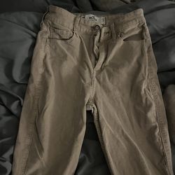 Beige Corduroy Bell bottom Pants