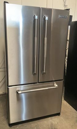 Jenn Air 3 Door Stainless Steel Refrigerator
