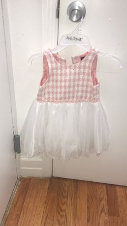 Pink and white dress with jacket