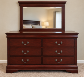 Dresser with mirror
