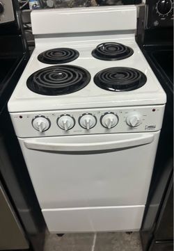 20 inch wide white stove