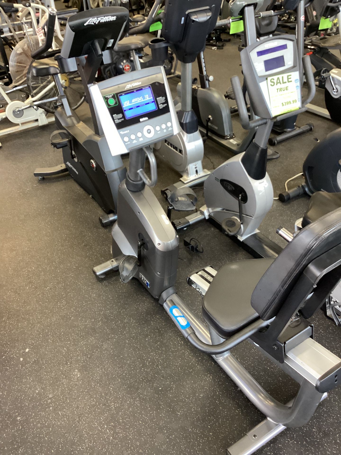 Recumbent Bike Life Fitness RS3 With Warranty