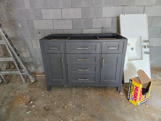 Bathroom vanity and sink
