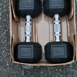 NEW Urethane Hexagon Dumbbells 20lbs Cash Only 