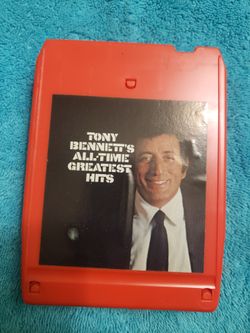 Columbia TC8 8-track stereo tape cartridge for the album Tony Bennett's All-Time Greatest Hits. 
