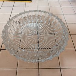 Vintage Heavy Crystal Ashtray