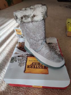 Western Chief Reese Waterproof Women US 10 Gray Snow Boot