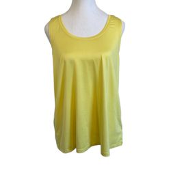 Athletic Works Yellow Tank Top Size L(12-14)