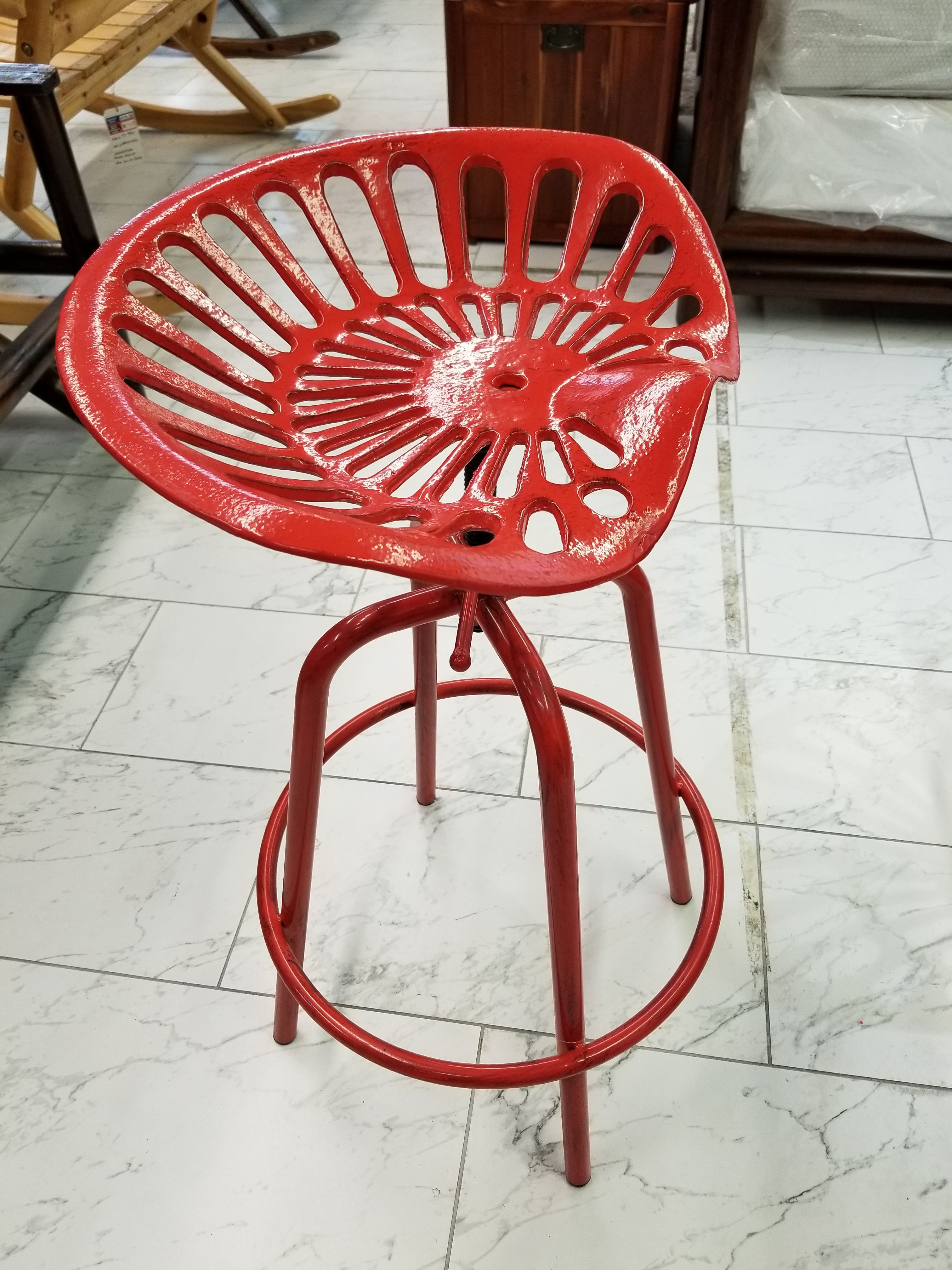 TRACTOR STOOL SEAT RED