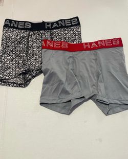 Hanes Boys' X-Temp Stretch Boxer Brief Underwear, 2-Pack, Size M (8-10).  (AJ)
