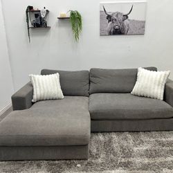Gray Sectional Couch - Free Delivery 