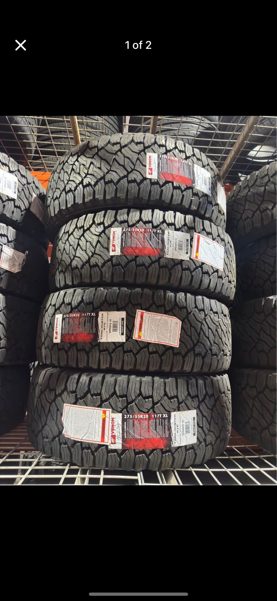 275/55/20 Venom Trail Hunter ATS 117T Tires