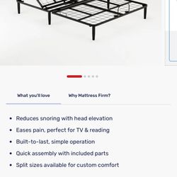 Adjustable Metal Bed Frame (queen)