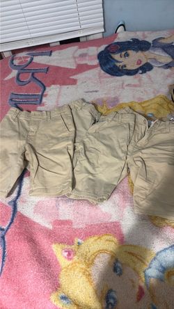 3 pairs of khaki shorts