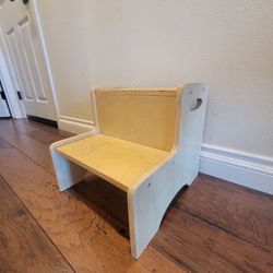 Wooden Step Stool for Toddler Kids