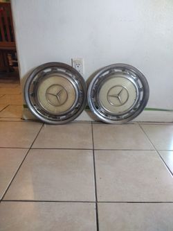 Vintage Mercedes Benz Hub Caps