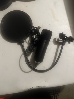 Condenser xlr Microphone & Pop Filter